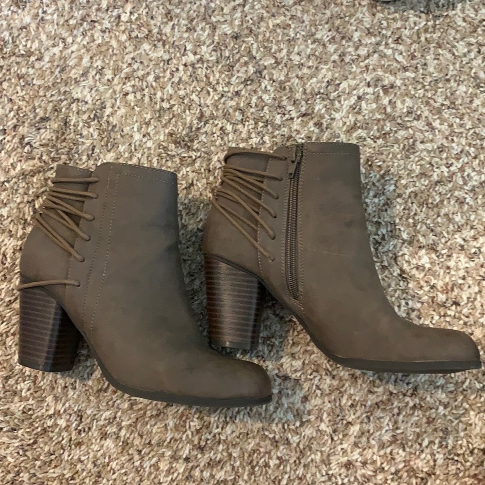 Brown booties